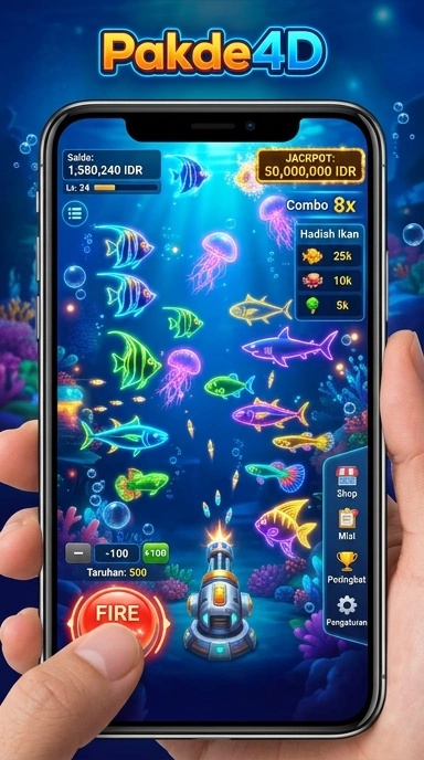 Tampilan antarmuka pakde4d yang intuitif.